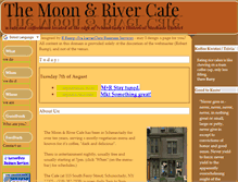 Tablet Screenshot of moonandrivercafe.com